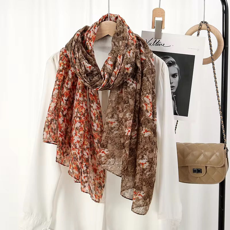 Floral Print Beige