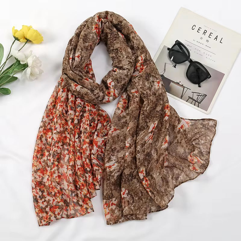 Floral Print Beige