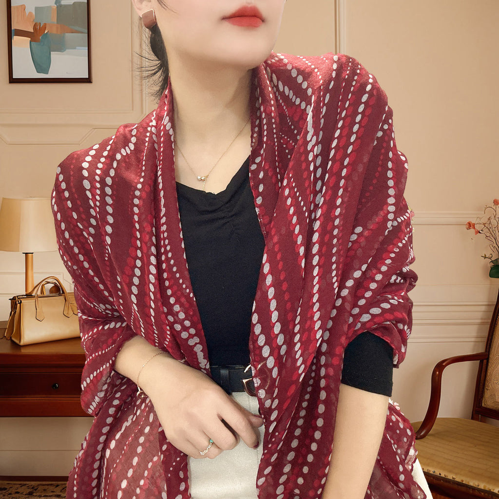 Dots Maroon